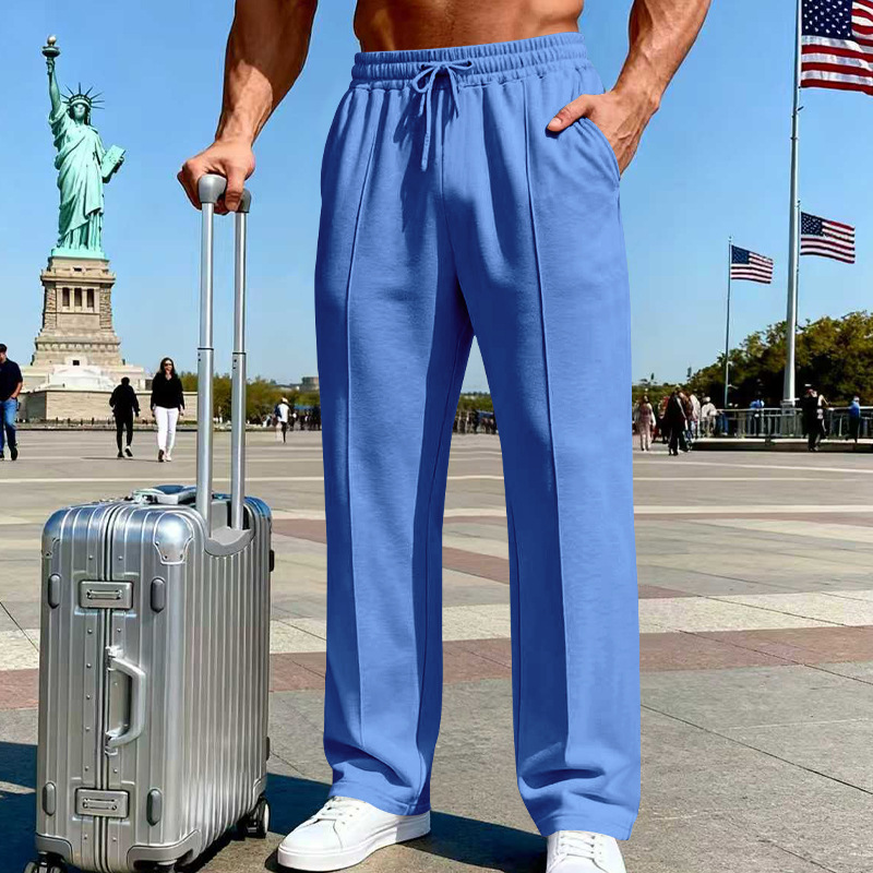 Icone™ ComfortPants: Heren Relaxed Fit Tailleband Casual Reis En Loungebroeken