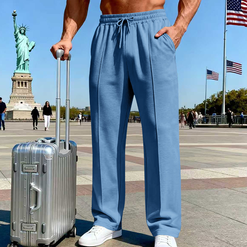 Icone™ ComfortPants: Heren Relaxed Fit Tailleband Casual Reis En Loungebroeken