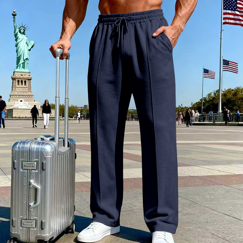 Icone™ ComfortPants: Heren Relaxed Fit Tailleband Casual Reis En Loungebroeken