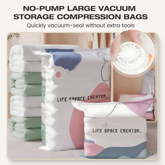 SqueezeBag 1+1 GRATIS - Vacuümopslag Compressie Zonder Pomp Squeeze Bag