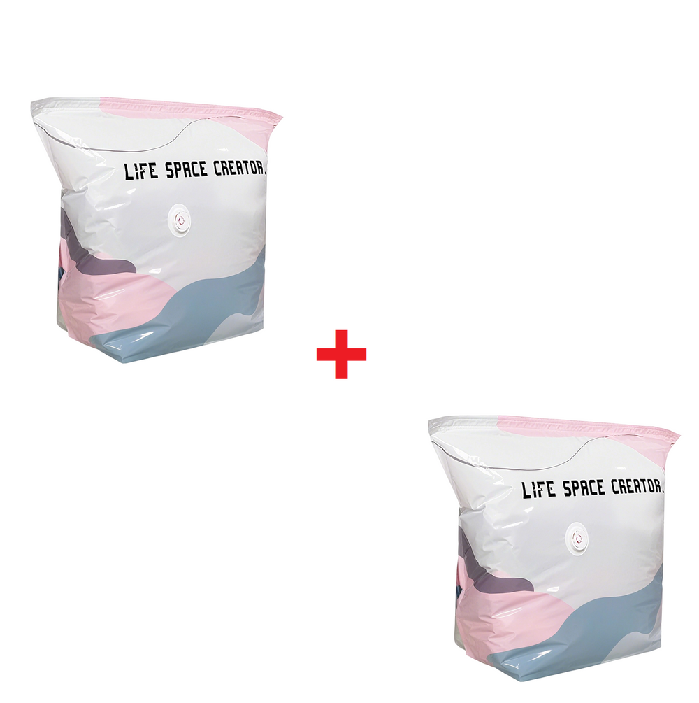 SqueezeBag 1+1 GRATIS - Vacuümopslag Compressie Zonder Pomp Squeeze Bag