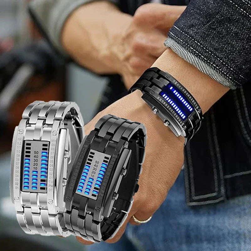 LEDWatch: Futuristische Premium Duurzame Digitale LED Horloge