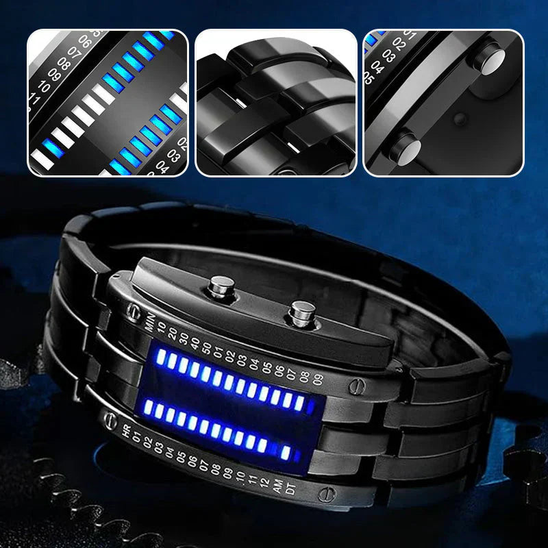 LEDWatch: Futuristische Premium Duurzame Digitale LED Horloge