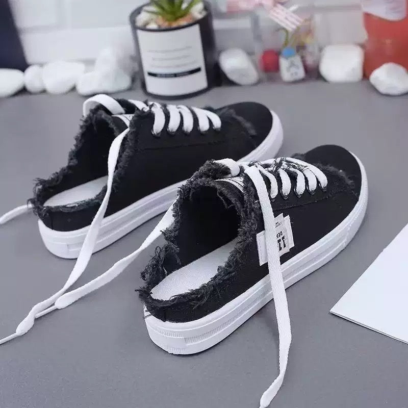 Happy™ DenimSneakers: Gemakkelijke Slip-On Comfortabele Denim Geïnspireerde Sneakers
