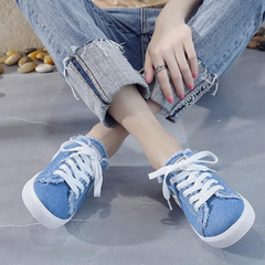 Happy™ DenimSneakers: Gemakkelijke Slip-On Comfortabele Denim Geïnspireerde Sneakers