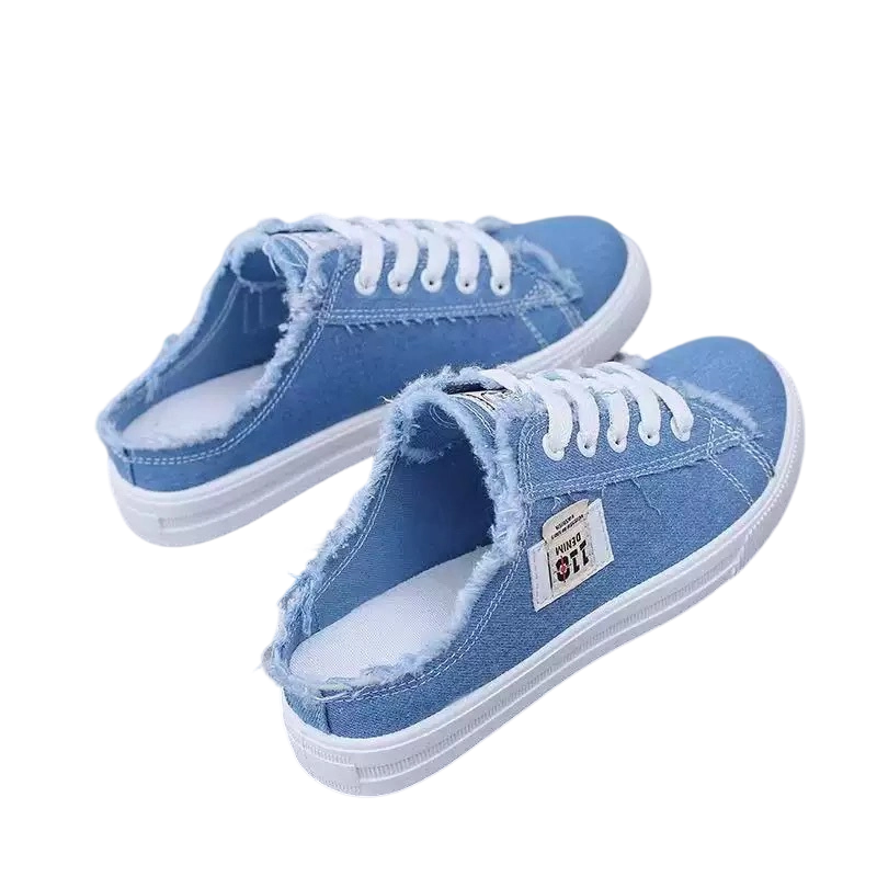 Happy™ DenimSneakers: Gemakkelijke Slip-On Comfortabele Denim Geïnspireerde Sneakers