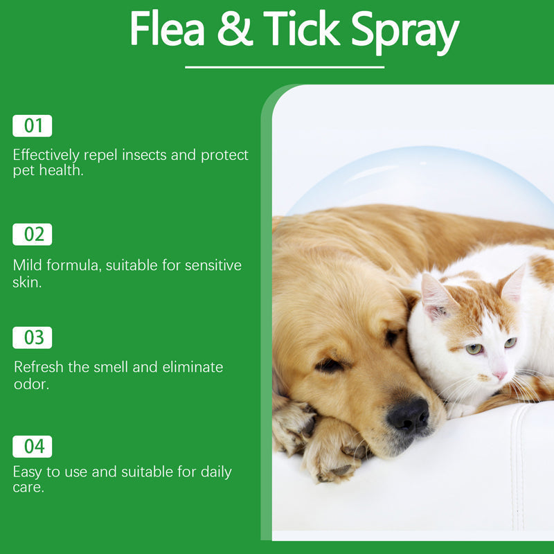 DogCatFri™ PetCare: Zachte, Gemakkelijke En Snelle Vlooien- En Teekenspray Voor Huisdieren