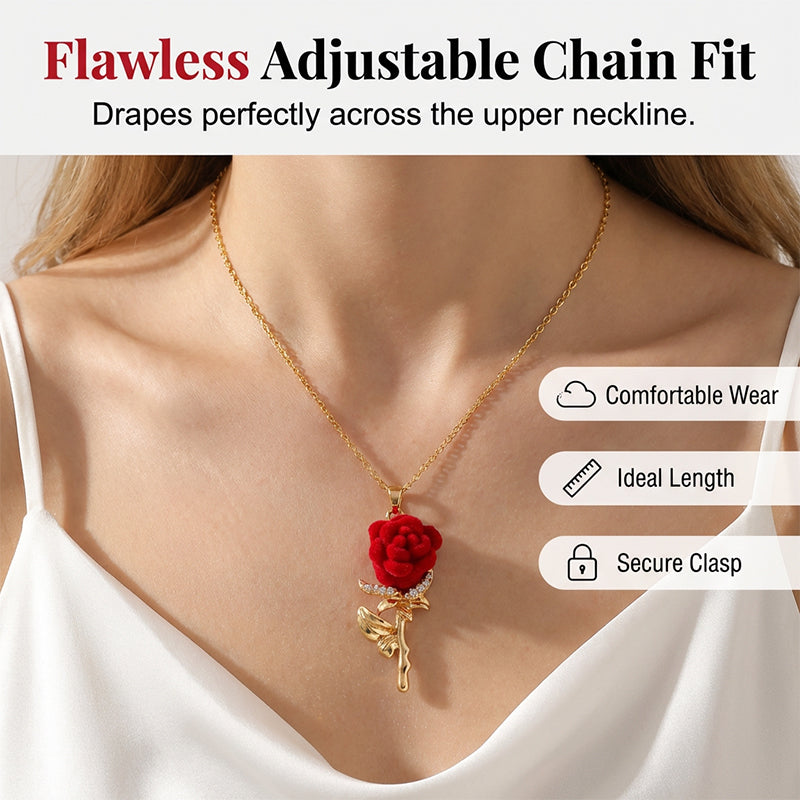 Jewelance™ RoseNecklace 1+1 GRATIS: Elegante Romantische Rozenhanger Ketting