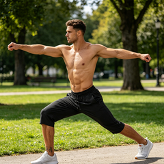 Icone™ FlexShorts 1+1 GRATIS: Sneldrogende Stretch Trainingsshorts voor Mannen met Ritszak