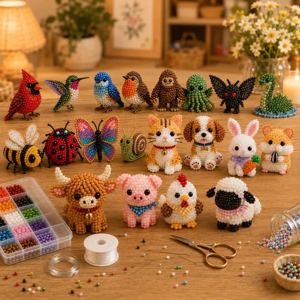 Kletshuts™ BeadCrafts: Beginner-Vriendelijk Plezier 3D DIY Kralen Knutselen