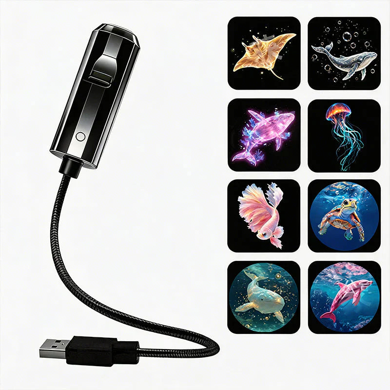 Ledsen™ ProjectorLamp 1+1 GRATIS: Marine Leven Dieren Compacte Projector Mini Nachtlamp