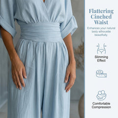 Icone™ ChicJumpsuit: Elegante V-Hals En Losse Pijpen Chic Jumpsuit