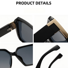 SquareSunglasses 1+1 GRATIS - Elegante Retro Vierkante Montuur Zonnebril