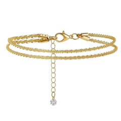 Jewelance™ LayeredAnklet 1+1 GRATIS - Delicate Sprankelende Gelaagde Elegante Enkelband