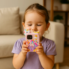 Kletshuts™ MiniMobile: Veilig Scherm Gratis Peuter Leren Mini Mobiel Met Cijfers Letters En Geluiden