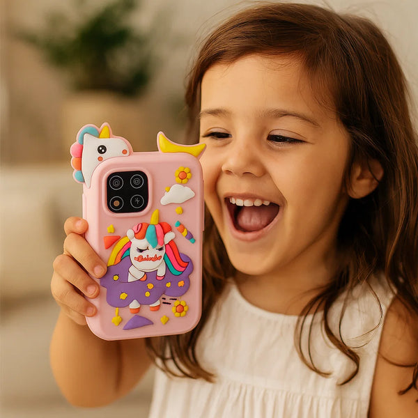 Kletshuts™ MiniMobile: Veilig Scherm Gratis Peuter Leren Mini Mobiel Met Cijfers Letters En Geluiden