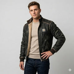 Icone™ RuggedJacket: Ultieme Vintage Heren Winter Robuuste Jas