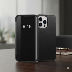 FlipCase 1+1 GRATIS - Slanke Transparante Omslag Zeker Sluiting Omdraaien Geval
