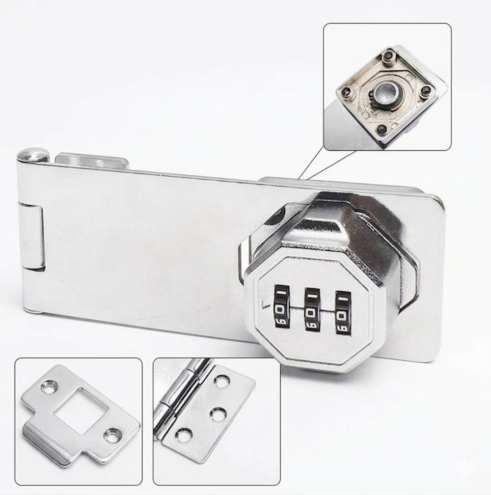GlideHold® SmartLock: Eenvoudige Installatie 3-Cijferige Combinatie Slim Slot