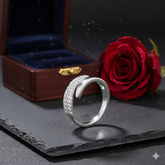 Jewelance™ AdjustableRing 1+1 GRATIS – Elegant Dames Mode Sprankelend Strass Verstelbaar Ring