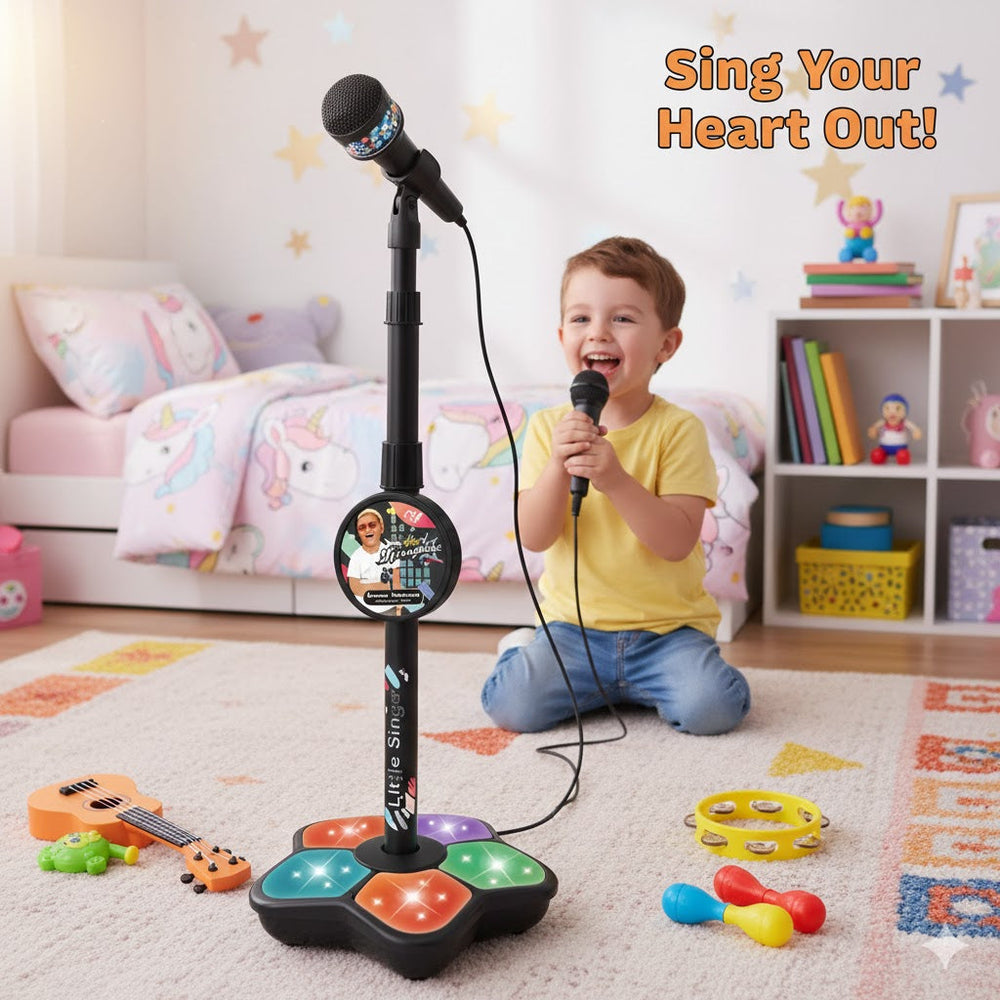Kletshuts™ MicrophoneStand - Interactieve Muzikale Karaoke Microfoonstand Voor Kinderen