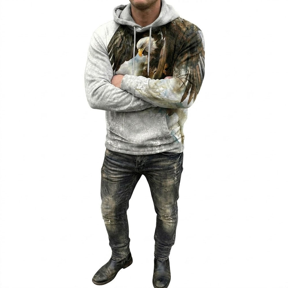 Icone™ WesternHoodie: Stijlvolle Vintage Losse Pasvorm Comfortabele Western Hoodie