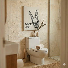 WallDecor 1+1 GRATIS: Moderne Speelse Ezel Quote Wanddecoratie