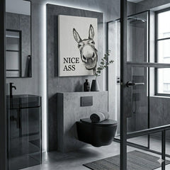 WallDecor 1+1 GRATIS: Moderne Speelse Ezel Quote Wanddecoratie