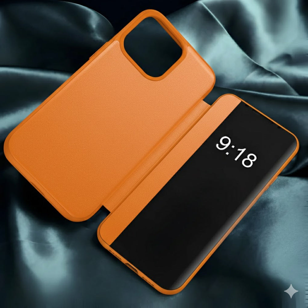 FlipCase 1+1 GRATIS - Slanke Transparante Omslag Zeker Sluiting Omdraaien Geval