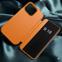 FlipCase 1+1 GRATIS - Slanke Transparante Omslag Zeker Sluiting Omdraaien Geval