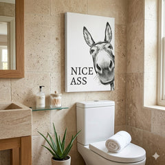 WallDecor 1+1 GRATIS: Moderne Speelse Ezel Quote Wanddecoratie