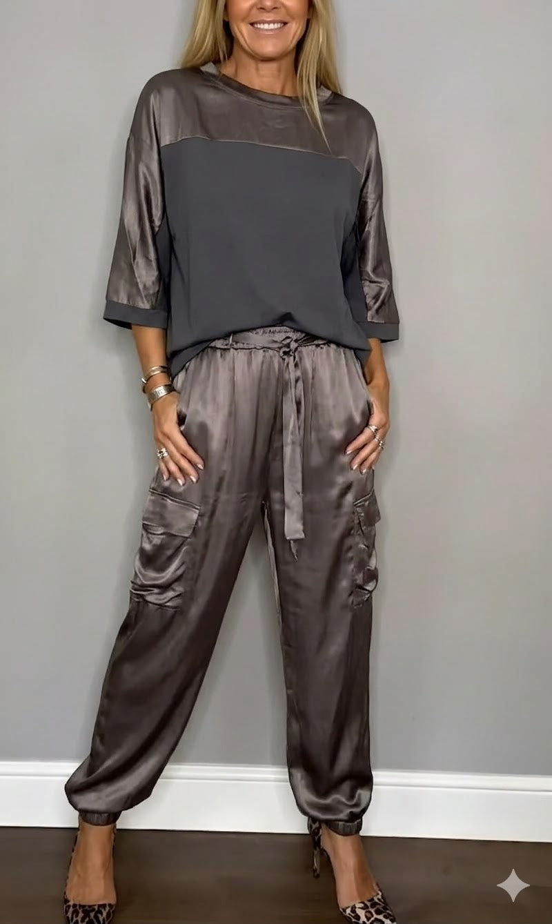Icone™ SassySet - Twee-Delige Warme Zachte Glanzende Sassy Set