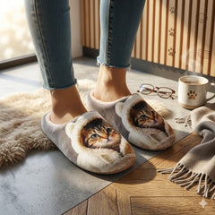 Happy™ LoungeSlippers 1+1 GRATIS: Zachte Stijlvolle Kat Patroon Gezellige Loungepantoffels