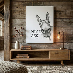 WallDecor 1+1 GRATIS: Moderne Speelse Ezel Quote Wanddecoratie