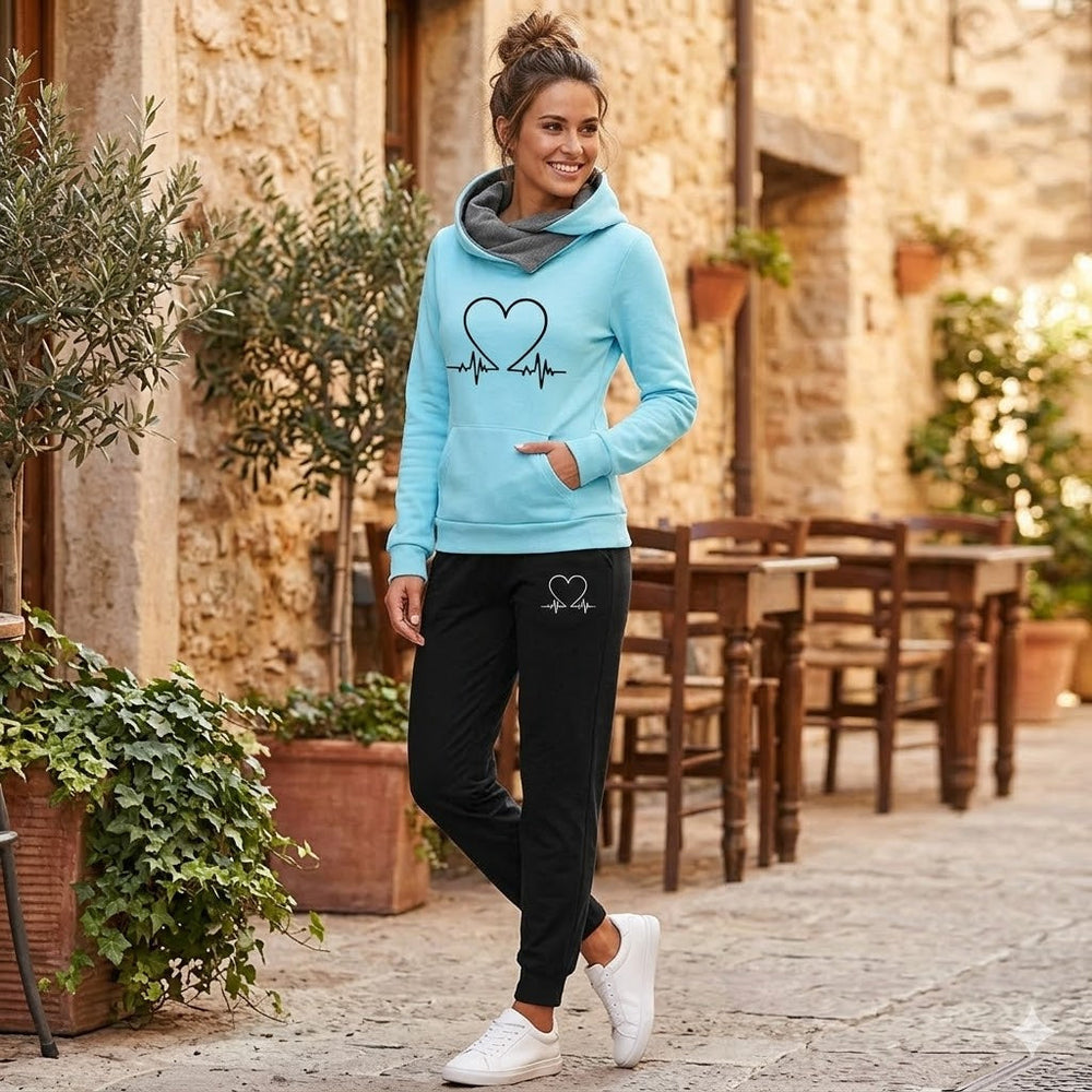 Icone™ MatchingSet: Twee-Delige Warme Hoodie En Joggingbroek Set