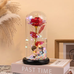 Ledsen™ GlassDome: Stijlvolle LED Eeuwige Bloem Glazen Koepel Decor