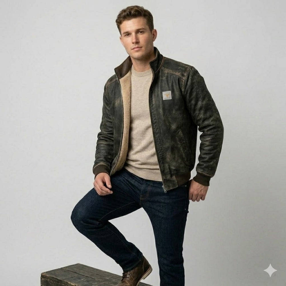 Icone™ RuggedJacket: Ultieme Vintage Heren Winter Robuuste Jas