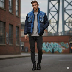 Icone™ ClassicJacket: Premie Stijlvolle Vintage-Inspiratie Denim Ontwerp Klassieke Jas