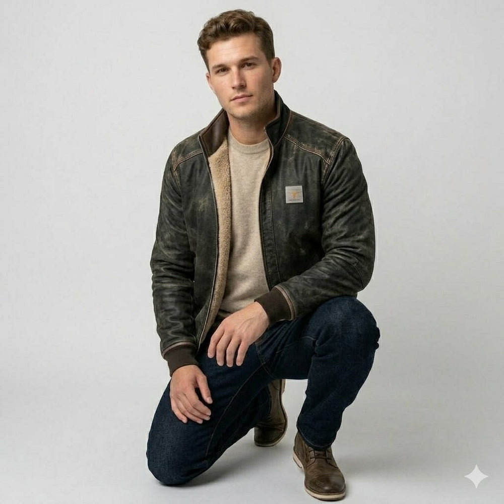 Icone™ RuggedJacket: Ultieme Vintage Heren Winter Robuuste Jas