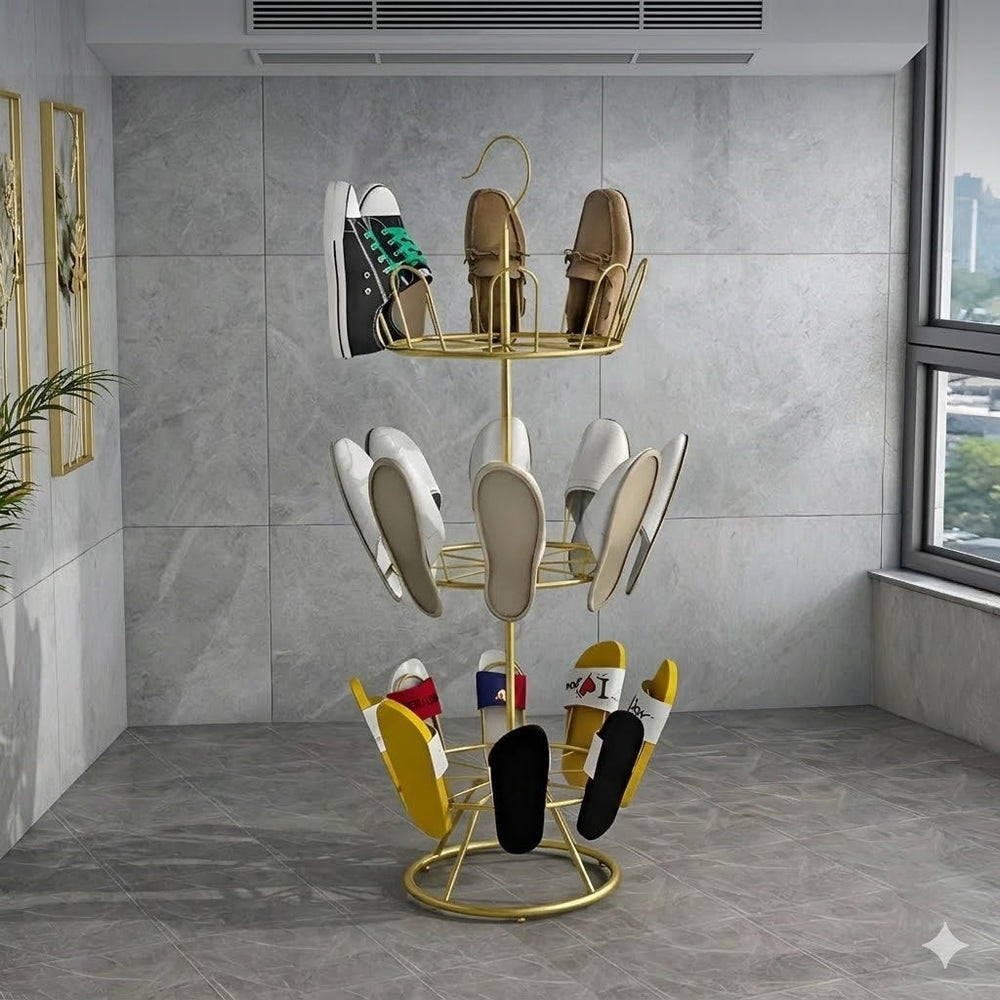 Globetrek° ShoeOrganizer: Stapelbare Verticale Ruimtebesparende Schoenenorganizer Standaard