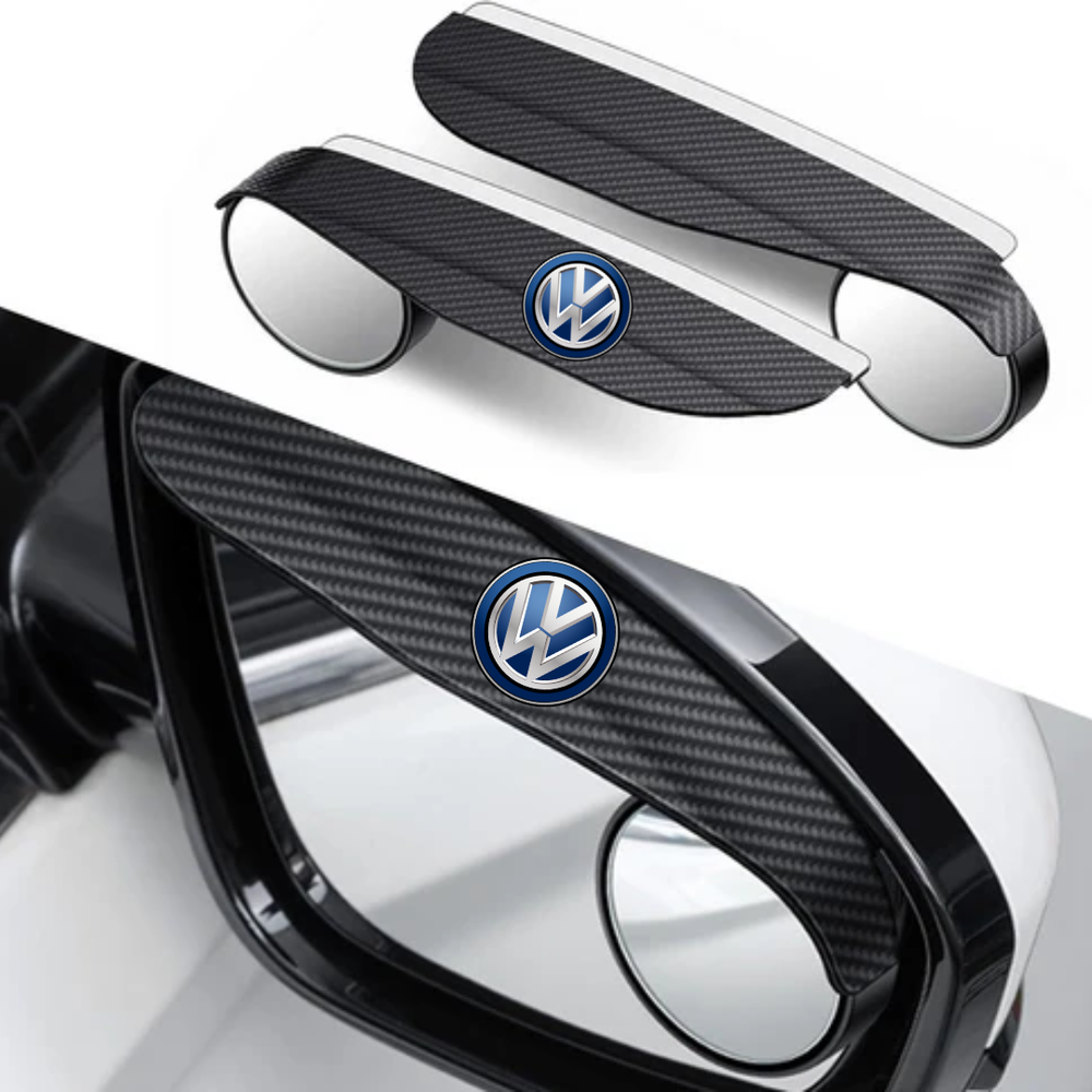 MirrorVisors 1+1 GRATIS: Auto Zijspiegel Regen Wenkbrauw Blinde Hoek Spiegel Visors