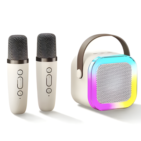 KaraokePro – Mini Karaokeapparaat Met Draadloze Microfoons