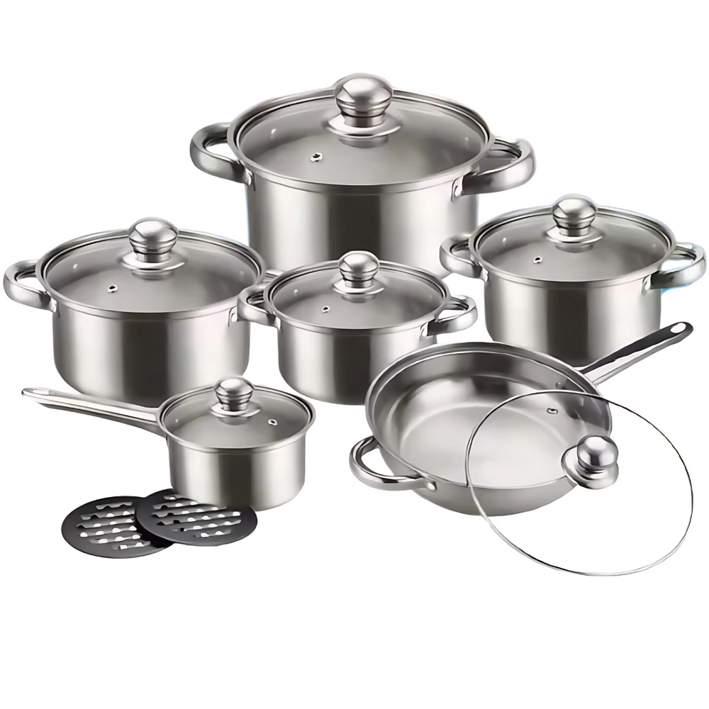Globetrek° CookingSet: 12-Delige Roestvrijstalen Kookgerei Set