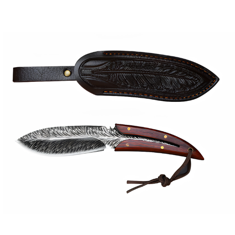 Globetrek° FeatherKnife: Uniek Veer Geïnspireerd Ontwerp Compact Mes