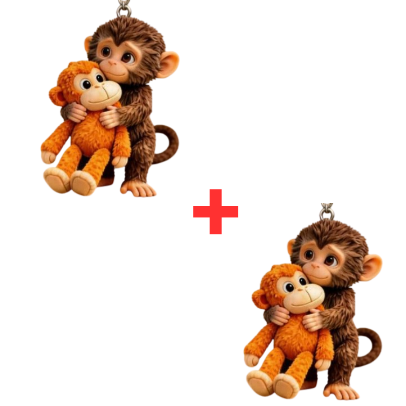 MonkeyKeychain 1+1 GRATIS - Schattig Tas Charme Aap Sleutelhanger Accessoire