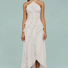 Icone™ RuffleDress - Elegante Straling Luxe Ruffle Jurk