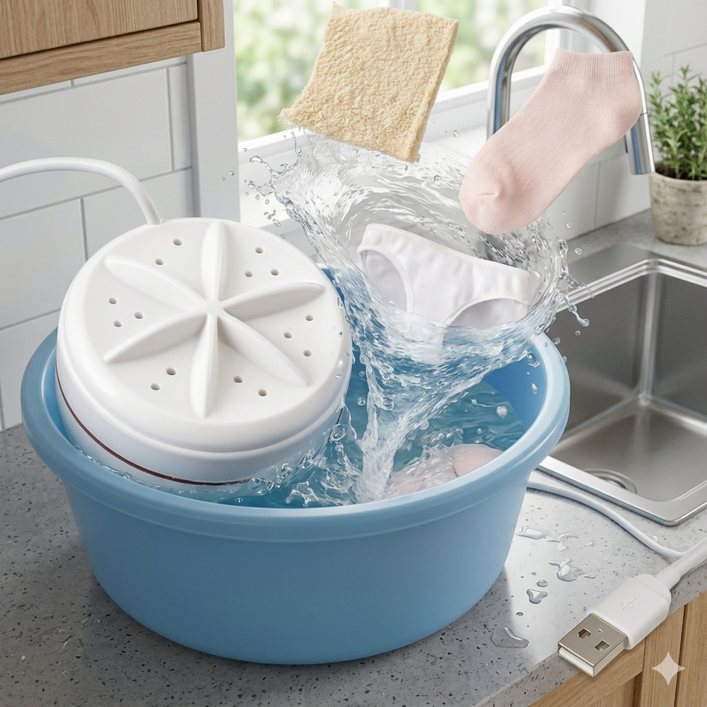 Cleaner Pro° MultiWasher: Draagbare Multifunctionele Mini Turbine Wasmachine