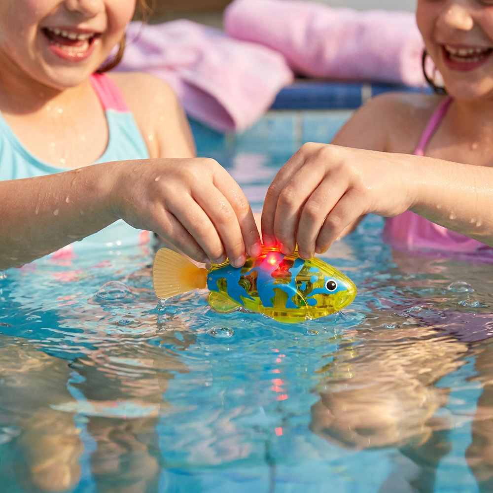 Kletshuts™ FloatingFish: Interactieve Glim-In-Water Drijvende Vissentoys Voor In Bad