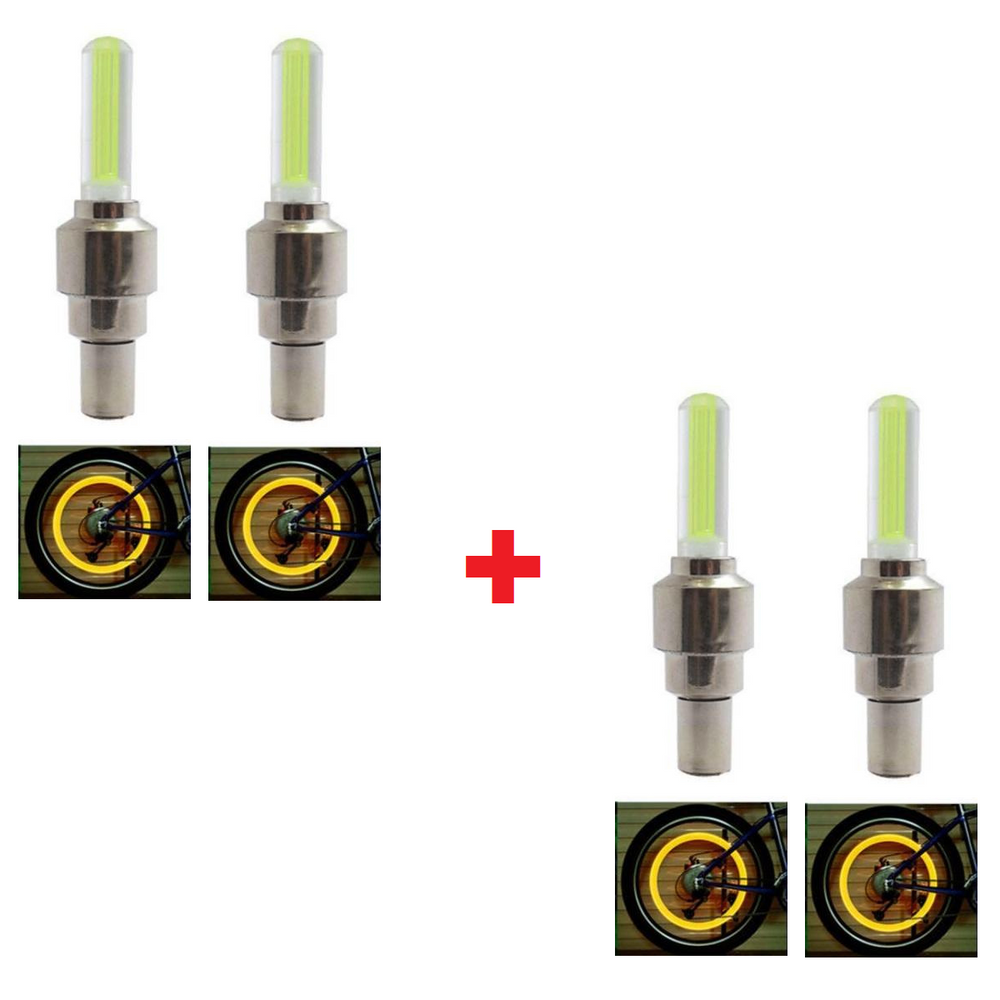 Ledsen™ ValveLights 1+1 GRATIS: LED Band Ventiel Doppen Nacht Ritten Wiel Lichten